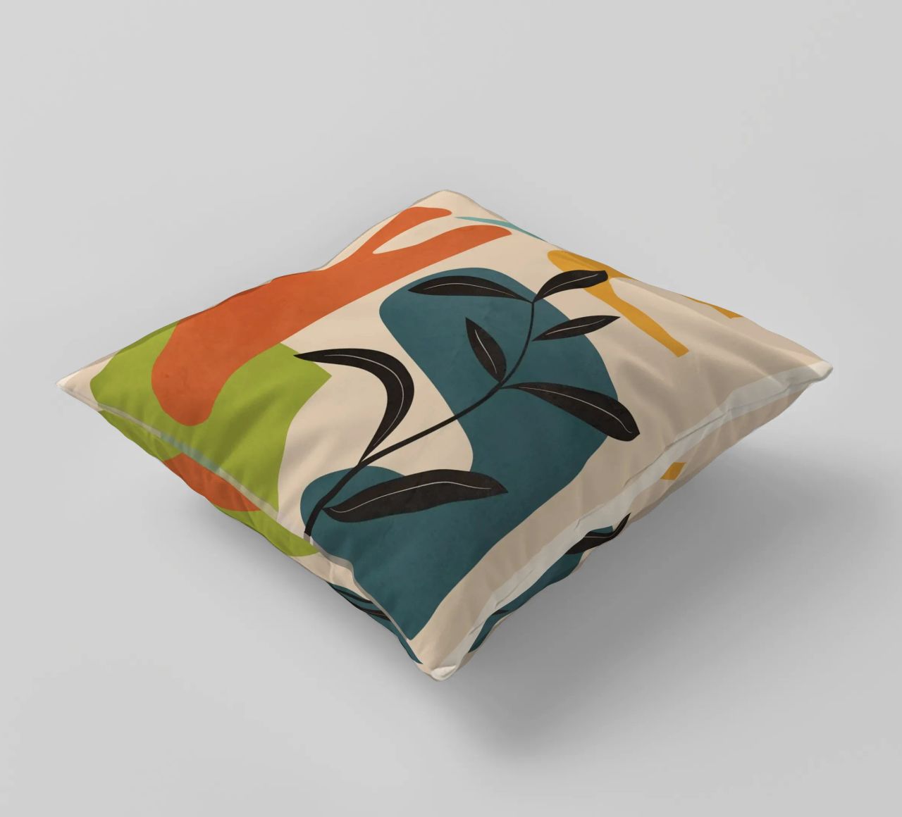 Minimal Balance – Abstract Forms III decorative cushion by Nadjaa