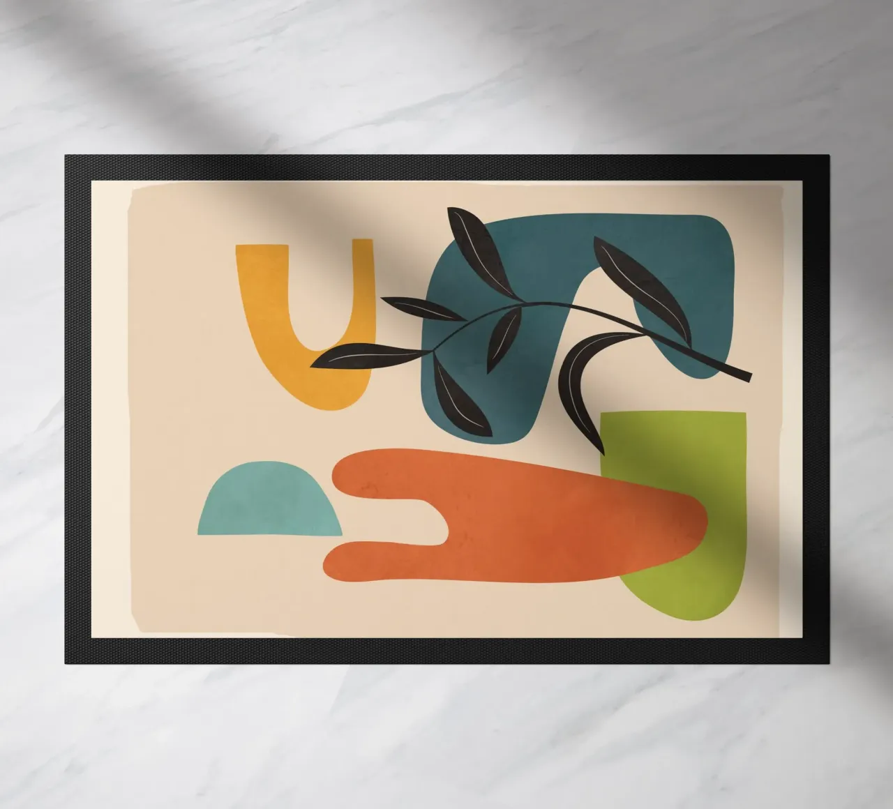 Minimal Balance – Abstract Forms III paillasson de Nadjaa