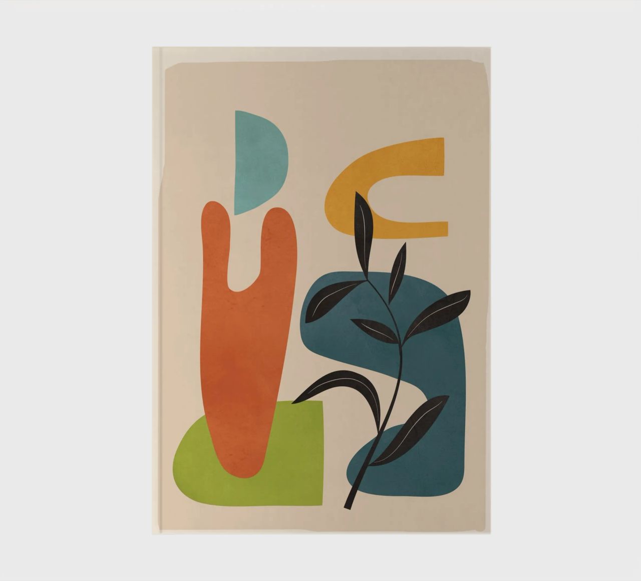 Minimal Balance – Abstract Forms III notebook by Nadjaa