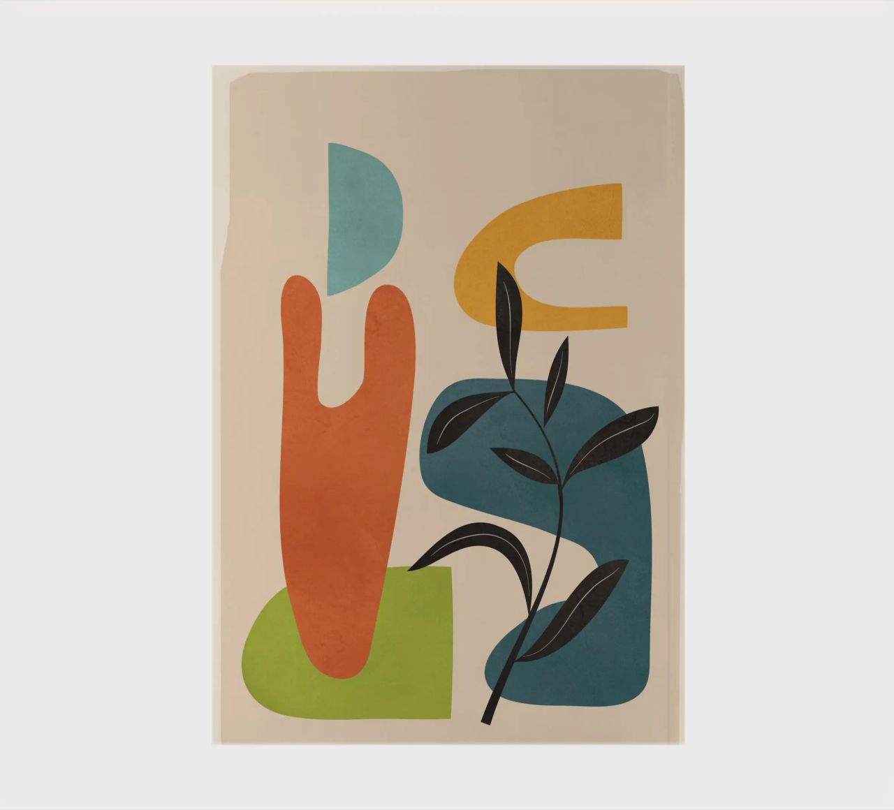 Minimal Balance – Abstract Forms III notebook by Nadjaa