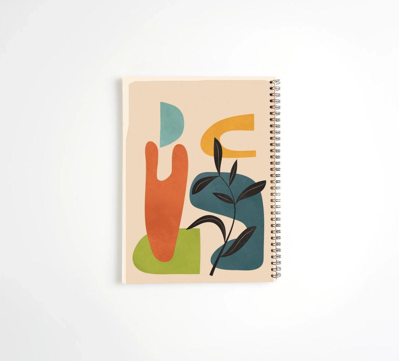 Minimal Balance – Abstract Forms III spiral notebook by Nadjaa