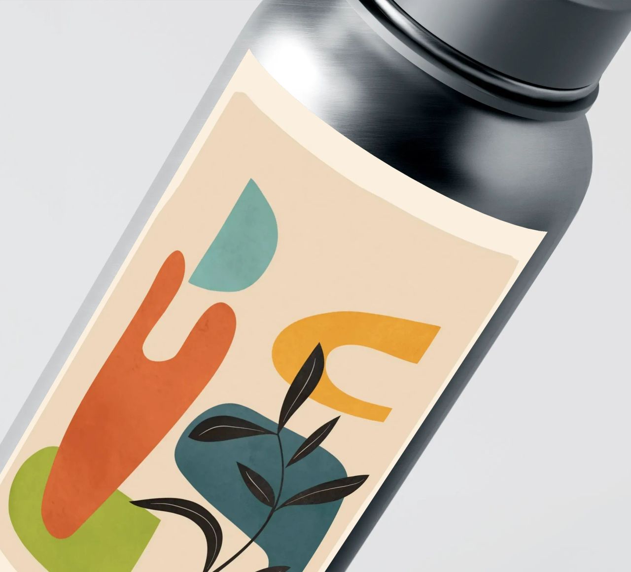 Minimal Balance – Abstract Forms III sticker by Nadjaa