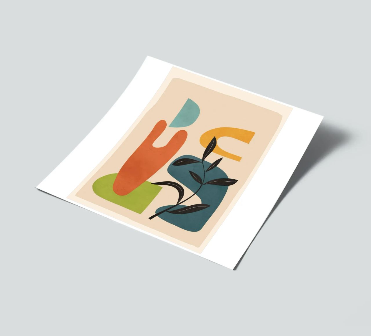 Minimal Balance – Abstract Forms III sticker sheet by Nadjaa