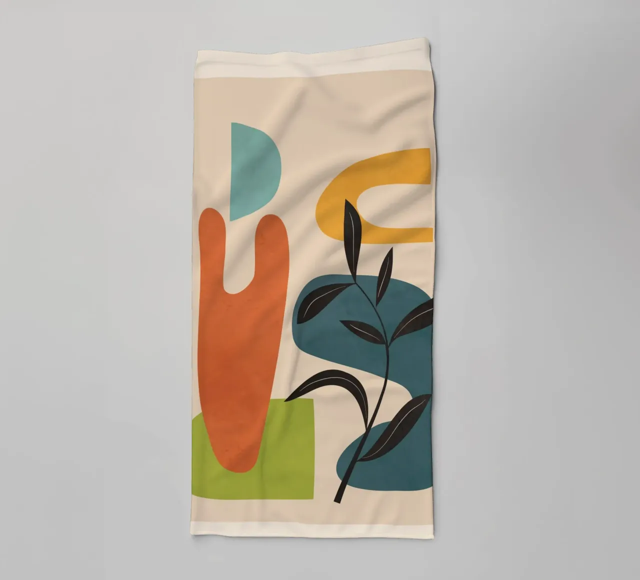 Minimal Balance – Abstract Forms III badhanddoek van Nadjaa