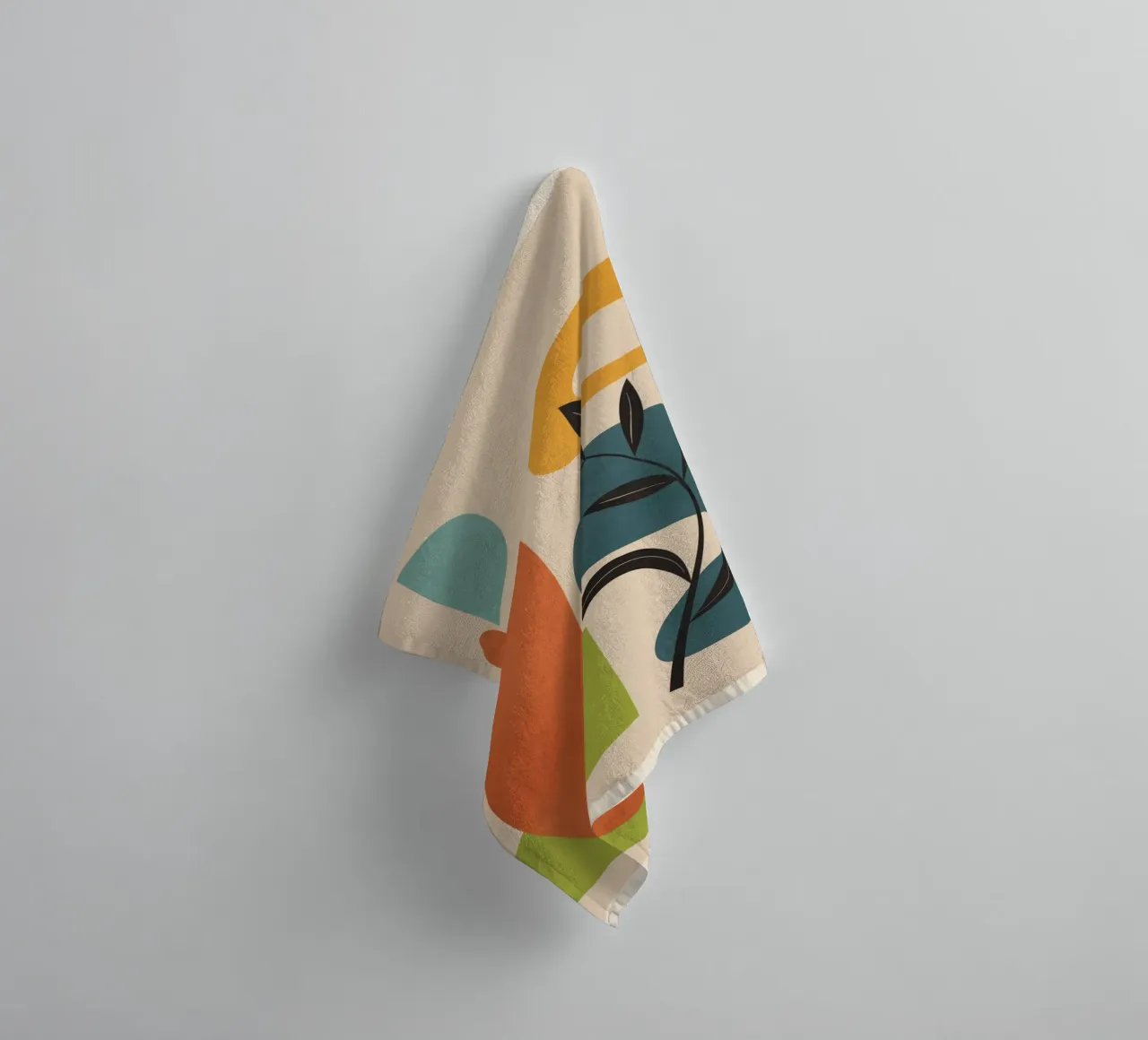 Minimal Balance – Abstract Forms III towel by Nadjaa