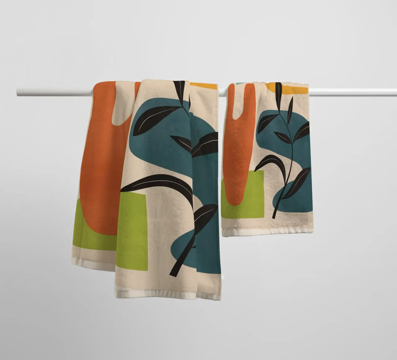 Minimal Balance – Abstract Forms III towel by Nadjaa