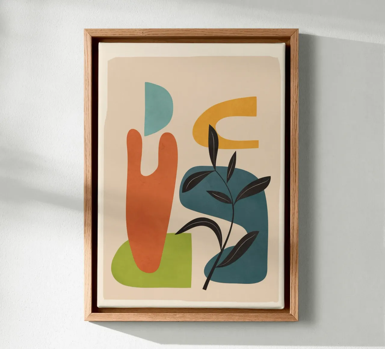 Minimal Balance – Abstract Forms III canvas van Nadjaa