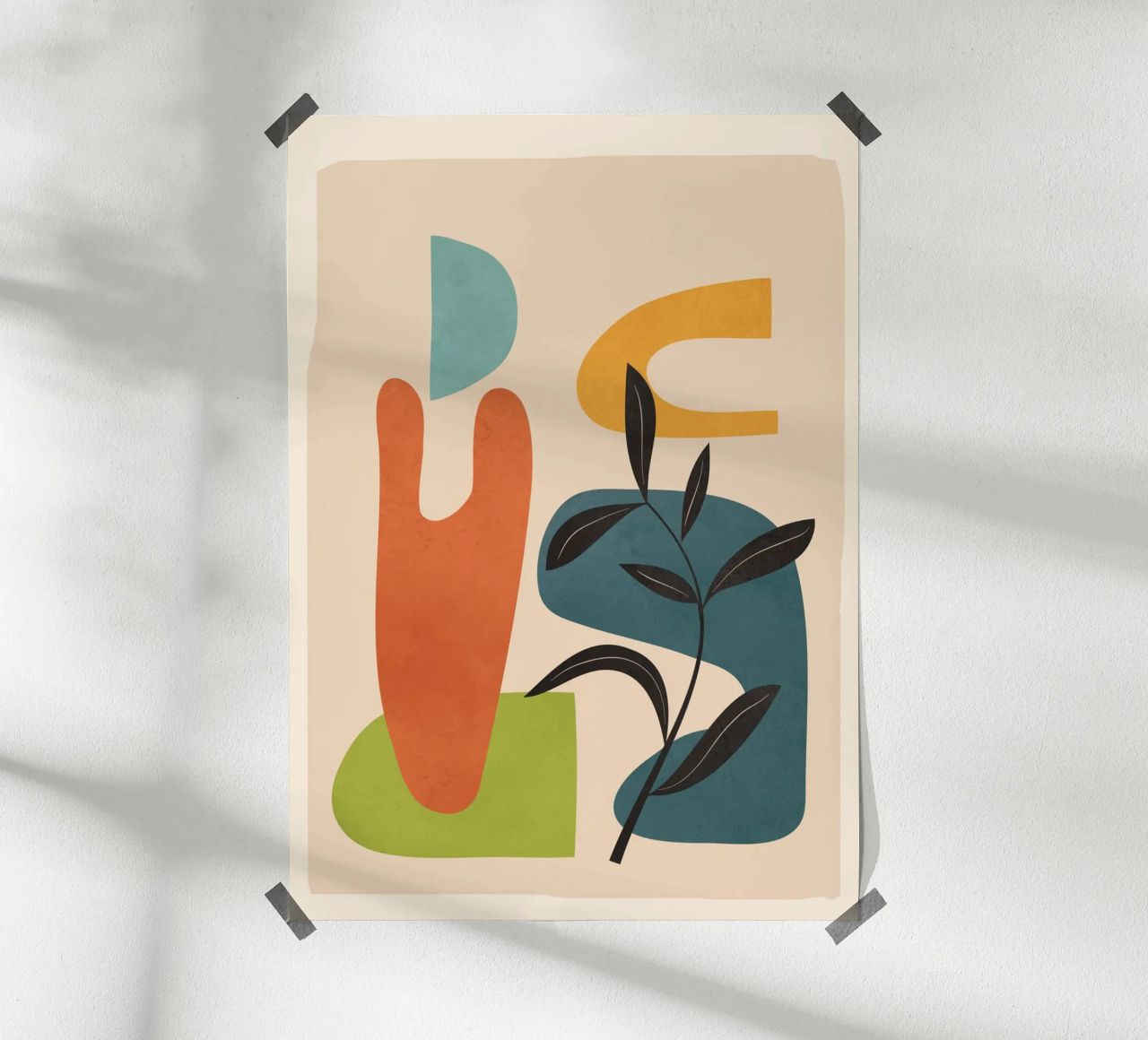 Minimal Balance – Abstract Forms III poster by Nadjaa