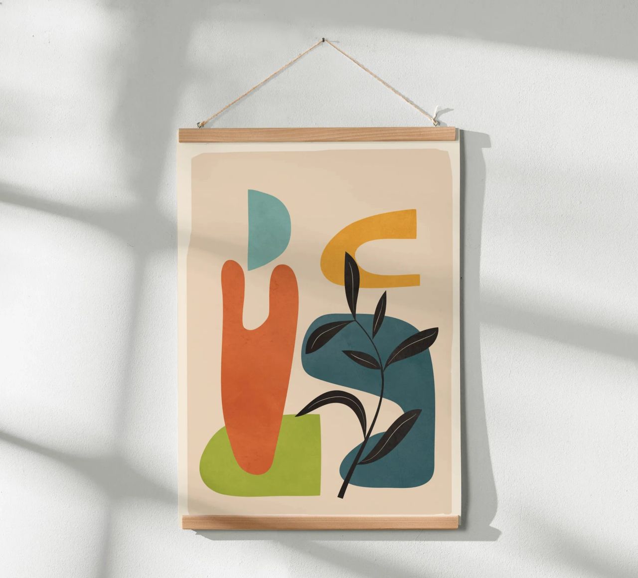 Minimal Balance – Abstract Forms III poster by Nadjaa