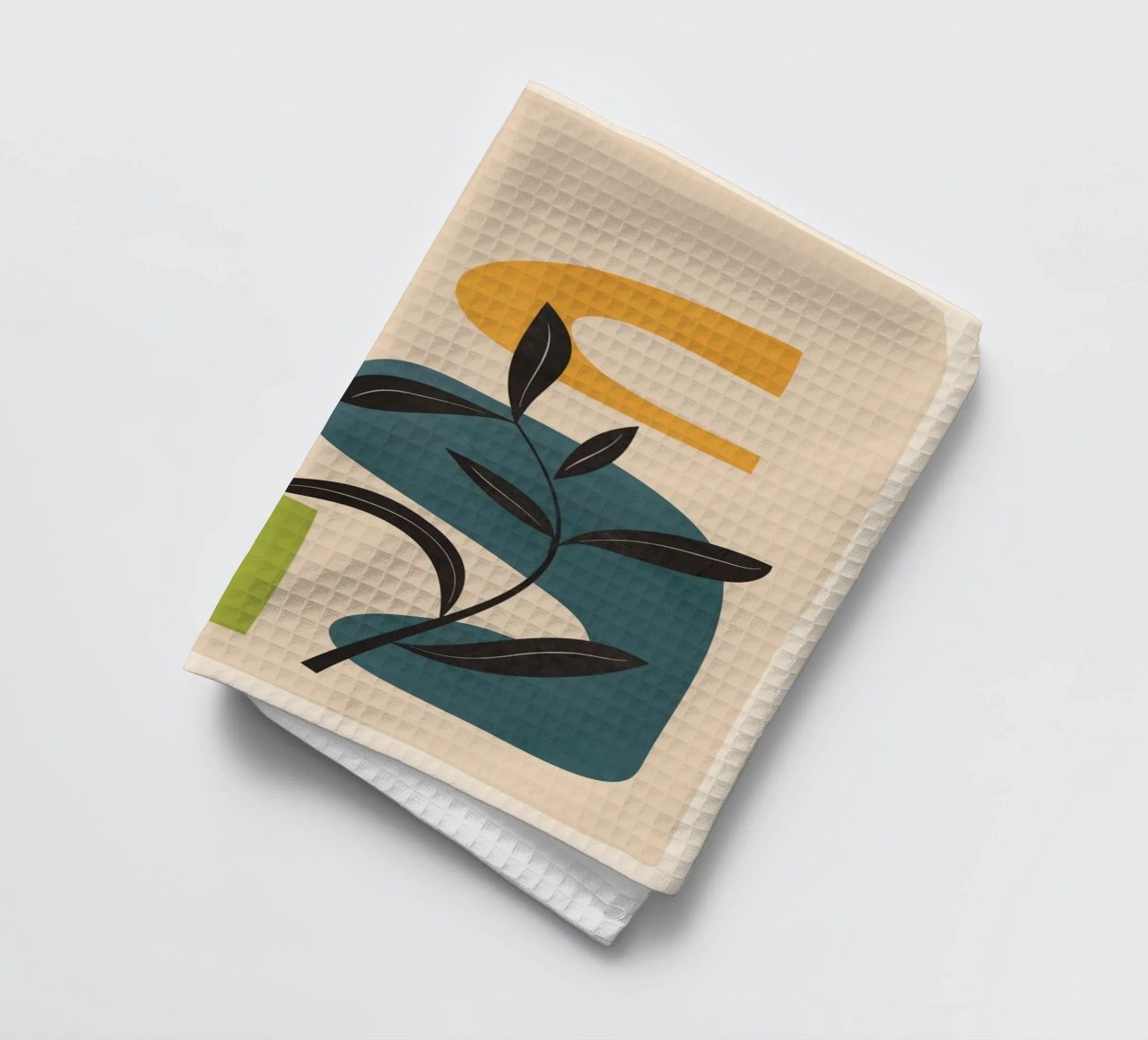 Minimal Balance – Abstract Forms III tea towel by Nadjaa