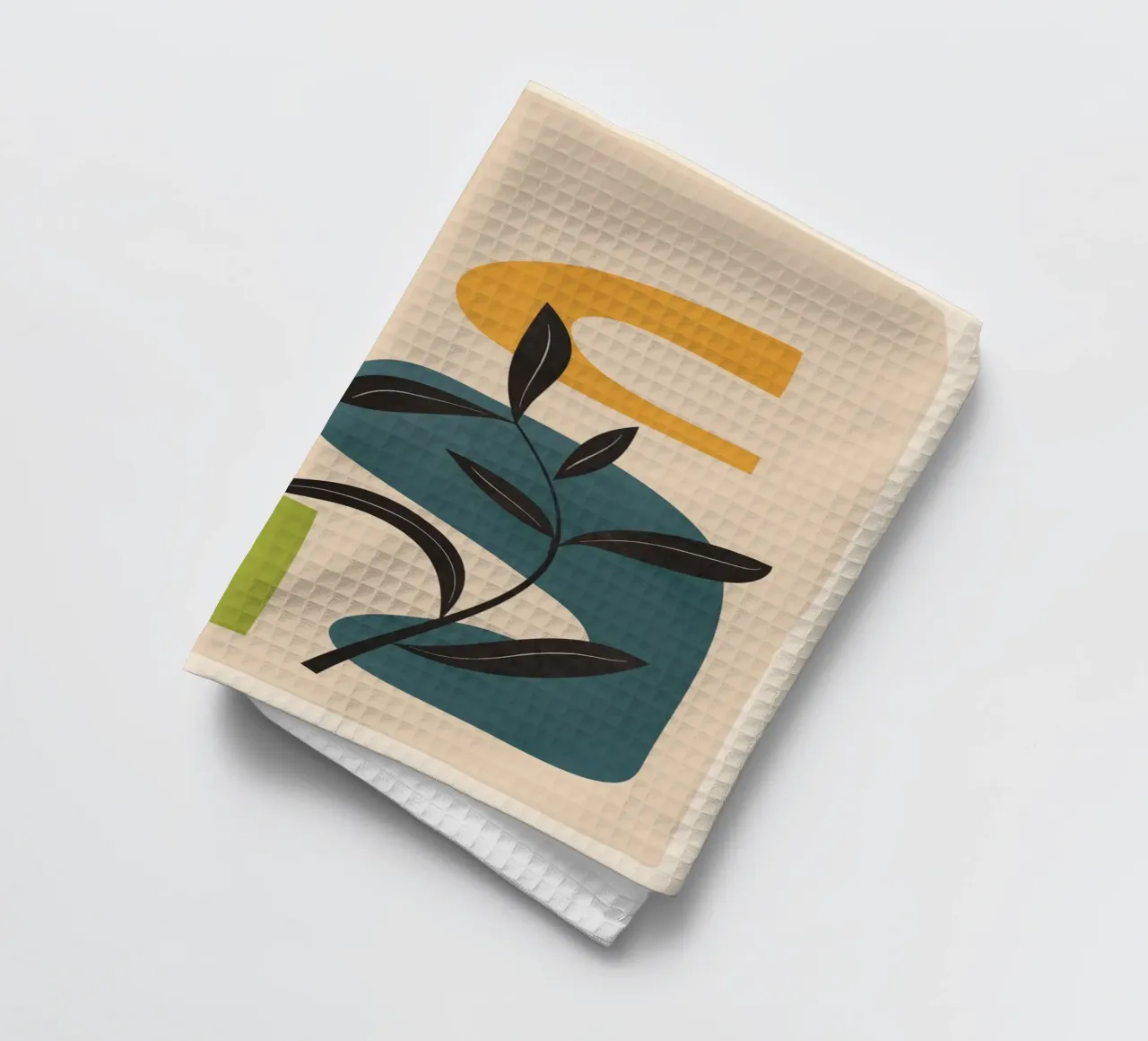 Minimal Balance – Abstract Forms III tea towel by Nadjaa