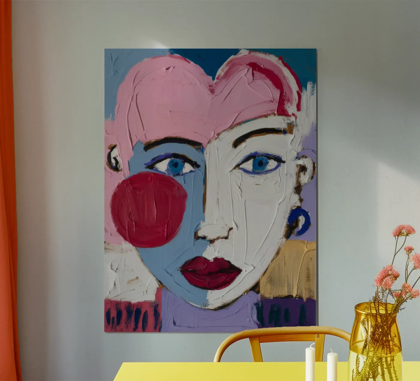 Vibrant Expressionist Face poster by Lunar Templar