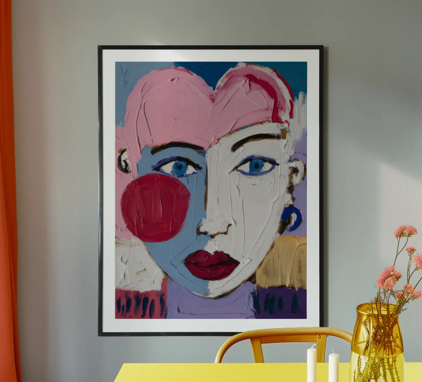 Vibrant Expressionist Face poster by Lunar Templar