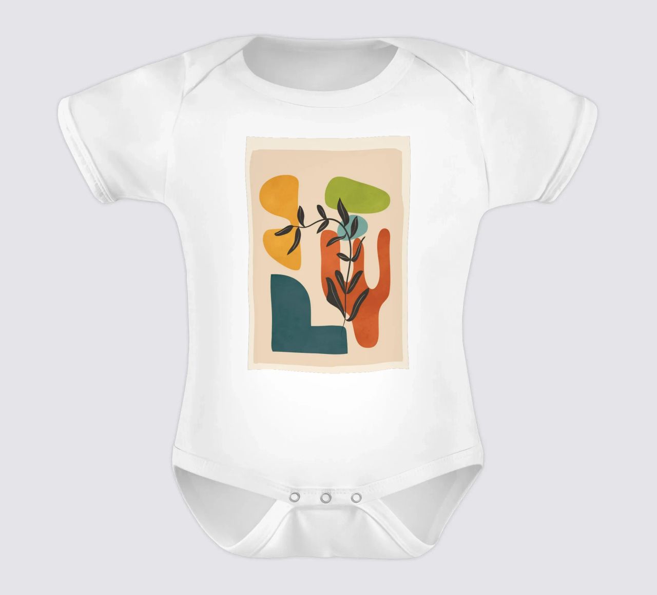 Minimal Balance – Abstract Forms IV body neonato maniche corte da Nadjaa