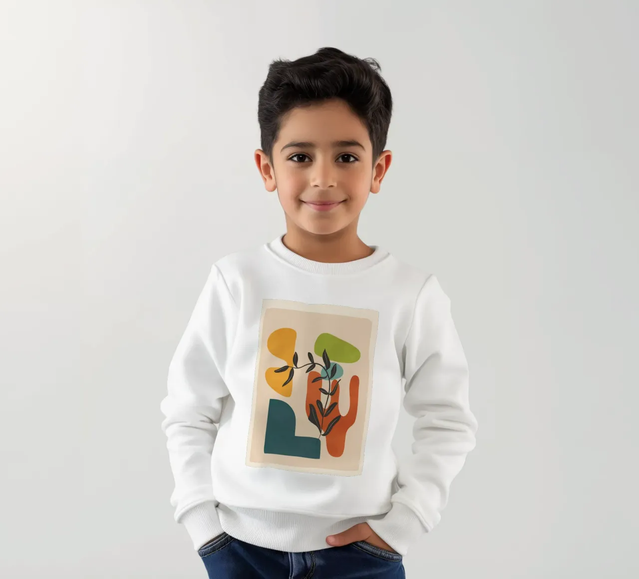 Minimal Balance – Abstract Forms IV sudadera para niño de Nadjaa