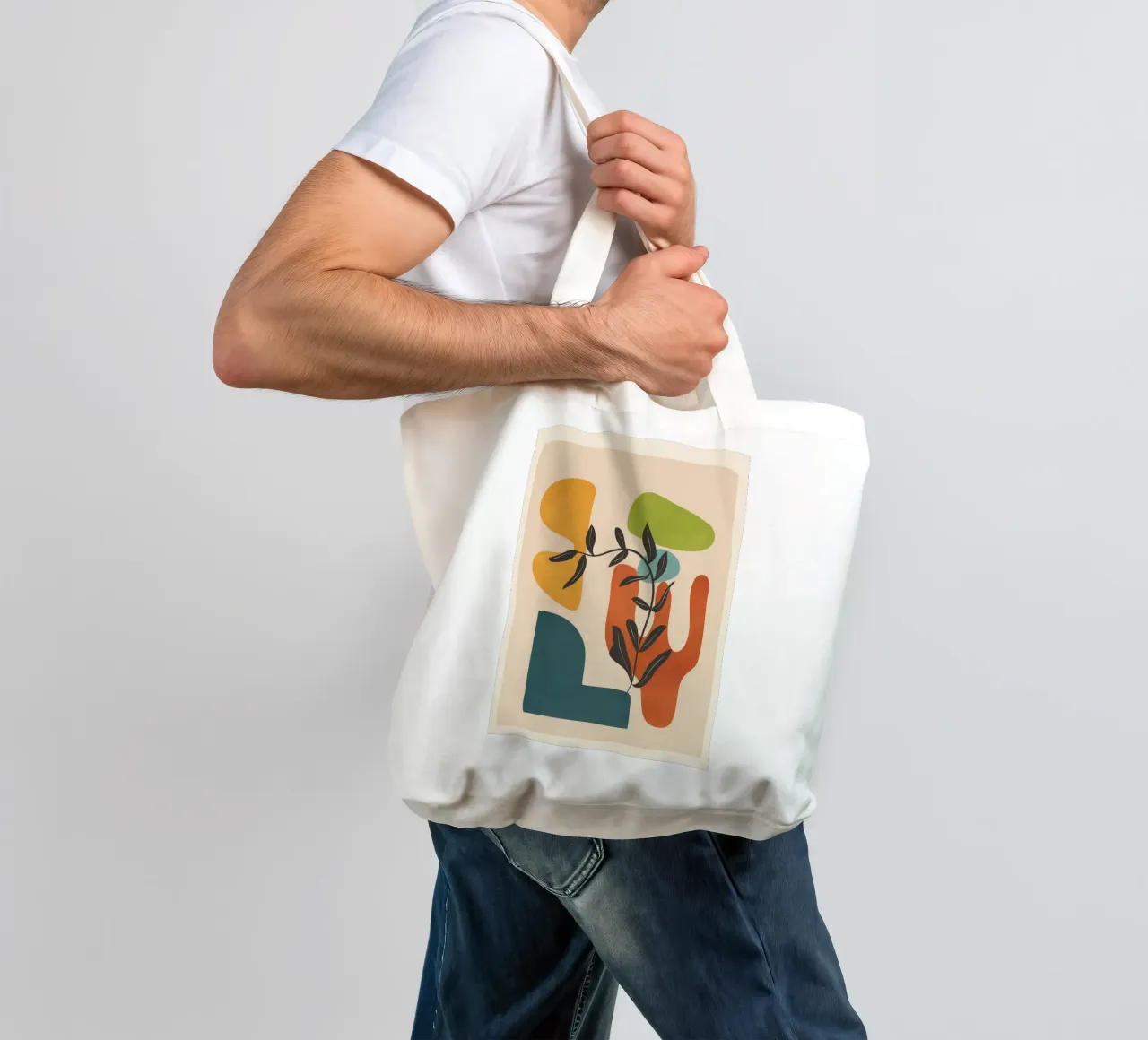 Minimal Balance – Abstract Forms IV tote bag de Nadjaa