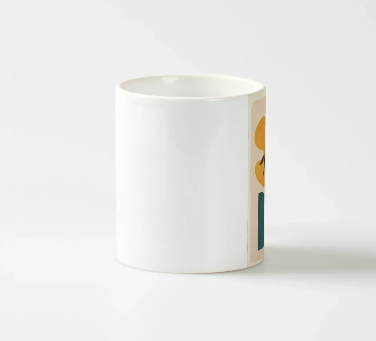 Minimal Balance – Abstract Forms IV Keramik Tasse von Nadjaa