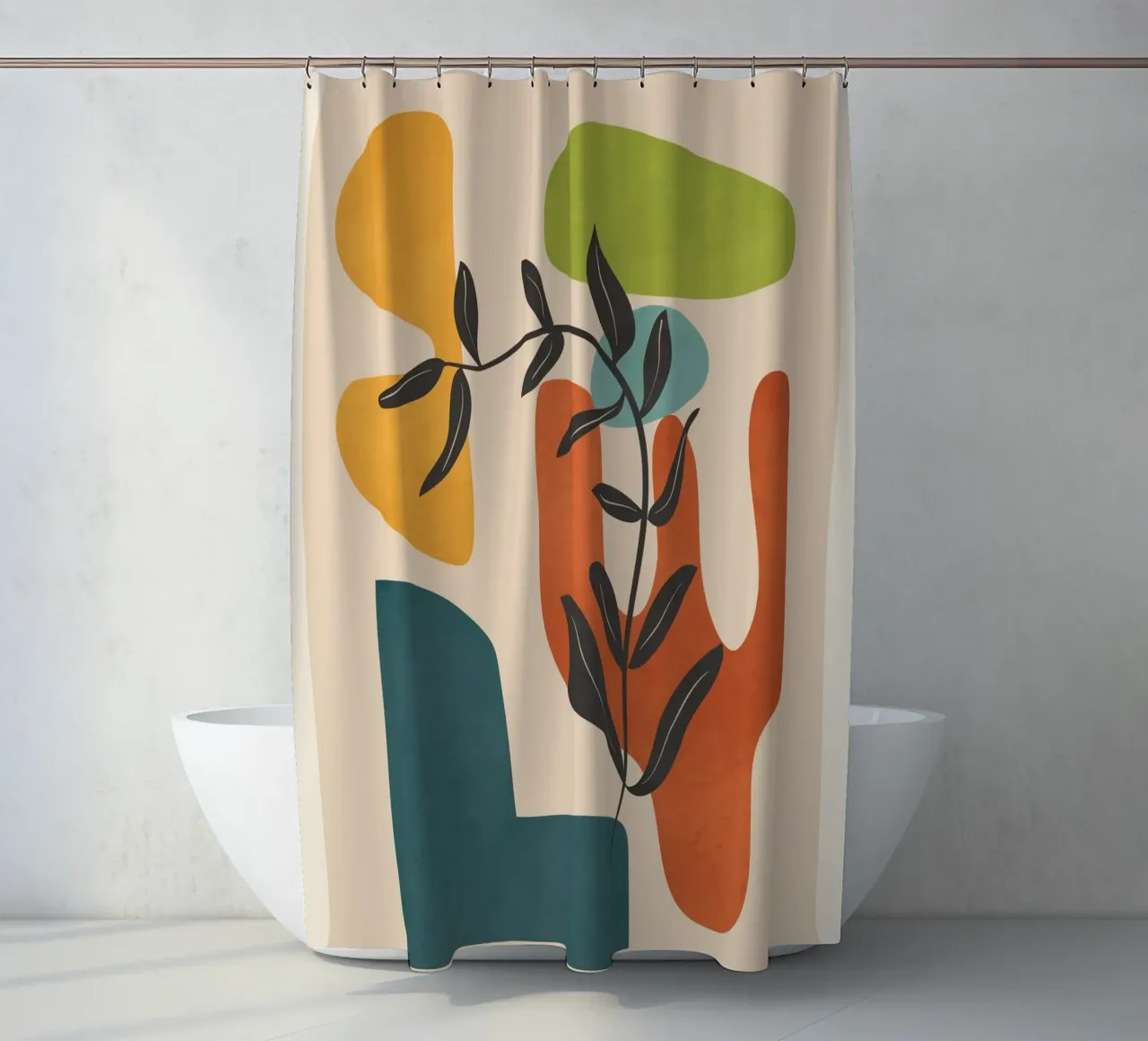 Minimal Balance – Abstract Forms IV tenda da doccia da Nadjaa