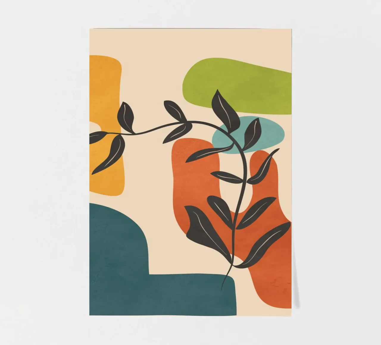 Minimal Balance – Abstract Forms IV Stickerbogen von Nadjaa