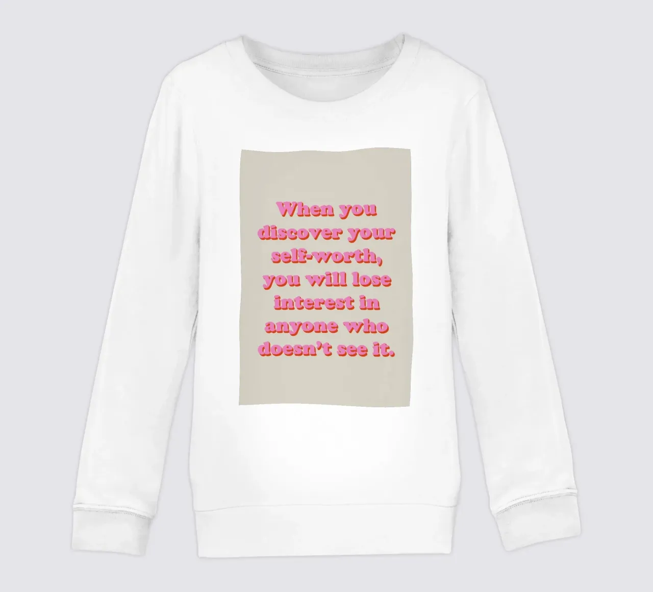 Discover Your Self-Worth Kinder Sweatshirt von Studio One