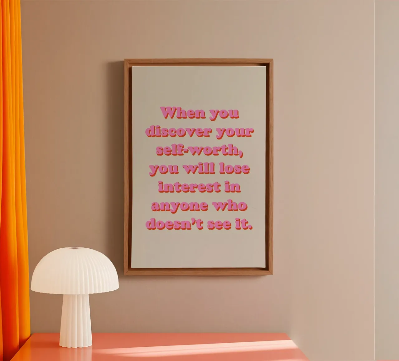 Discover Your Self-Worth tela con Cornice a cassetta da Studio One