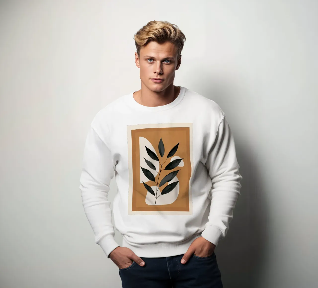 Minimalist Abstract Art Branch 4 felpa da Nadjaa