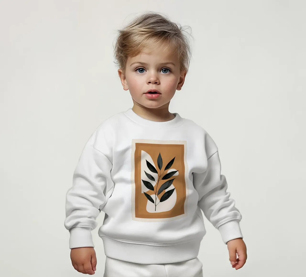 Minimalist Abstract Art Branch 4 felpa neonato da Nadjaa