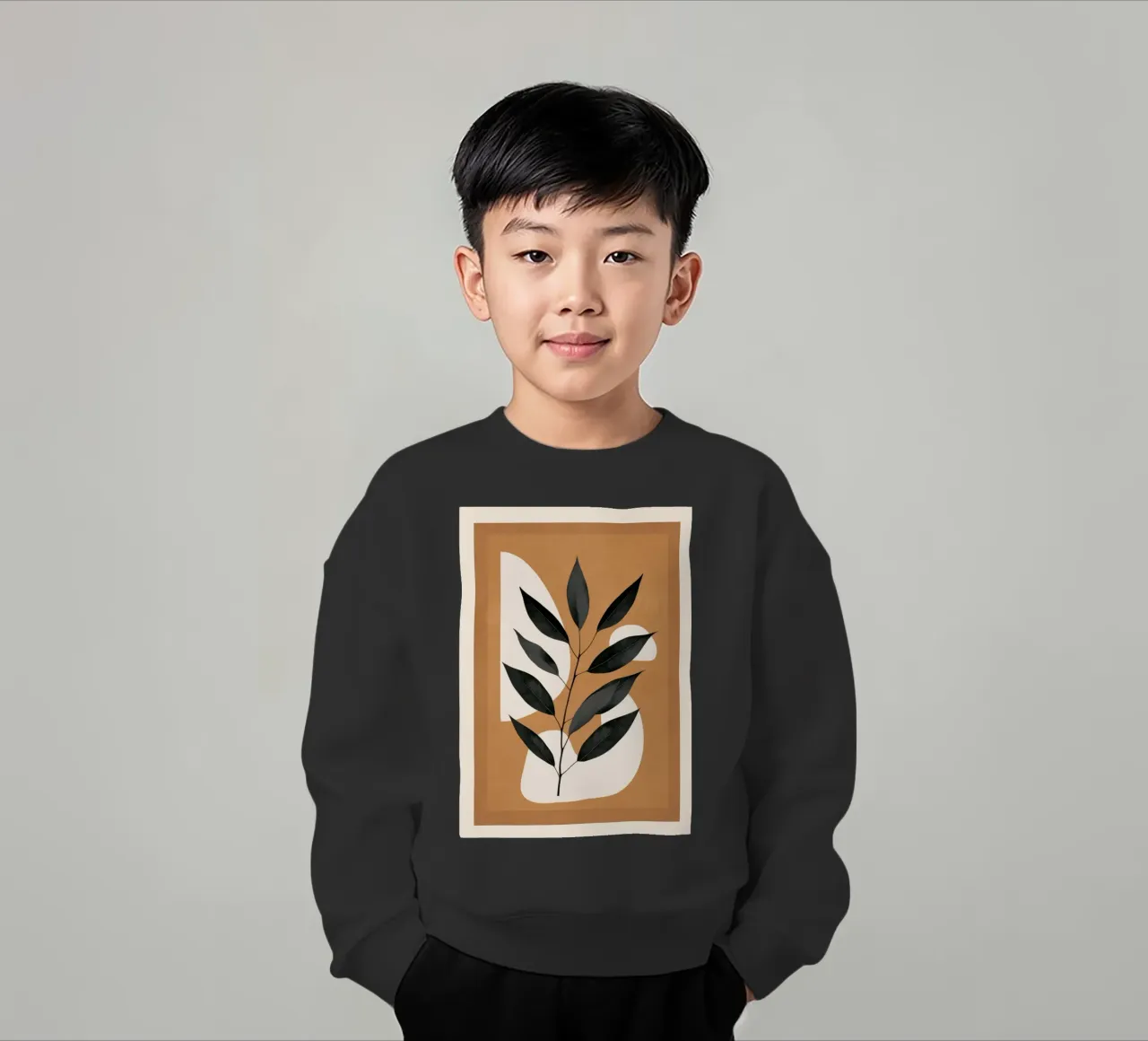 Minimalist Abstract Art Branch 4 felpa bambino da Nadjaa