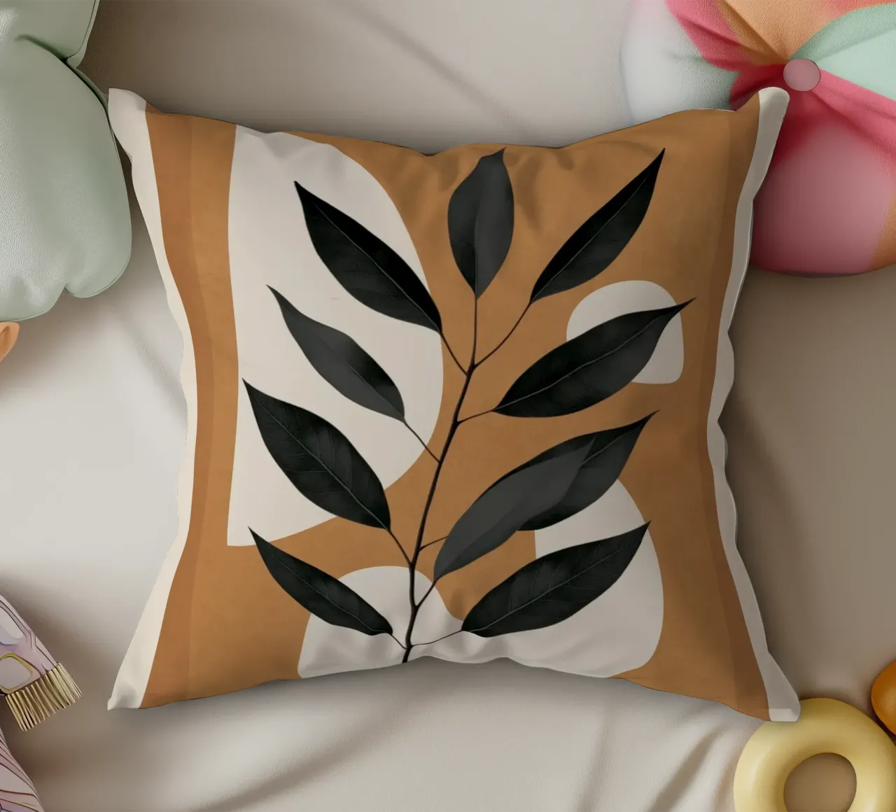 Minimalist Abstract Art Branch 4 cuscino da Nadjaa