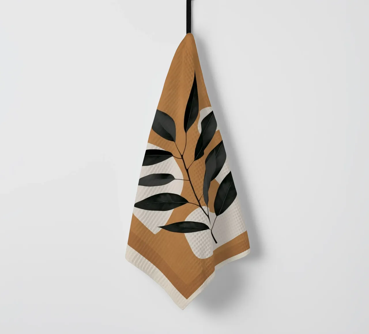 Minimalist Abstract Art Branch 4 torchon de Nadjaa