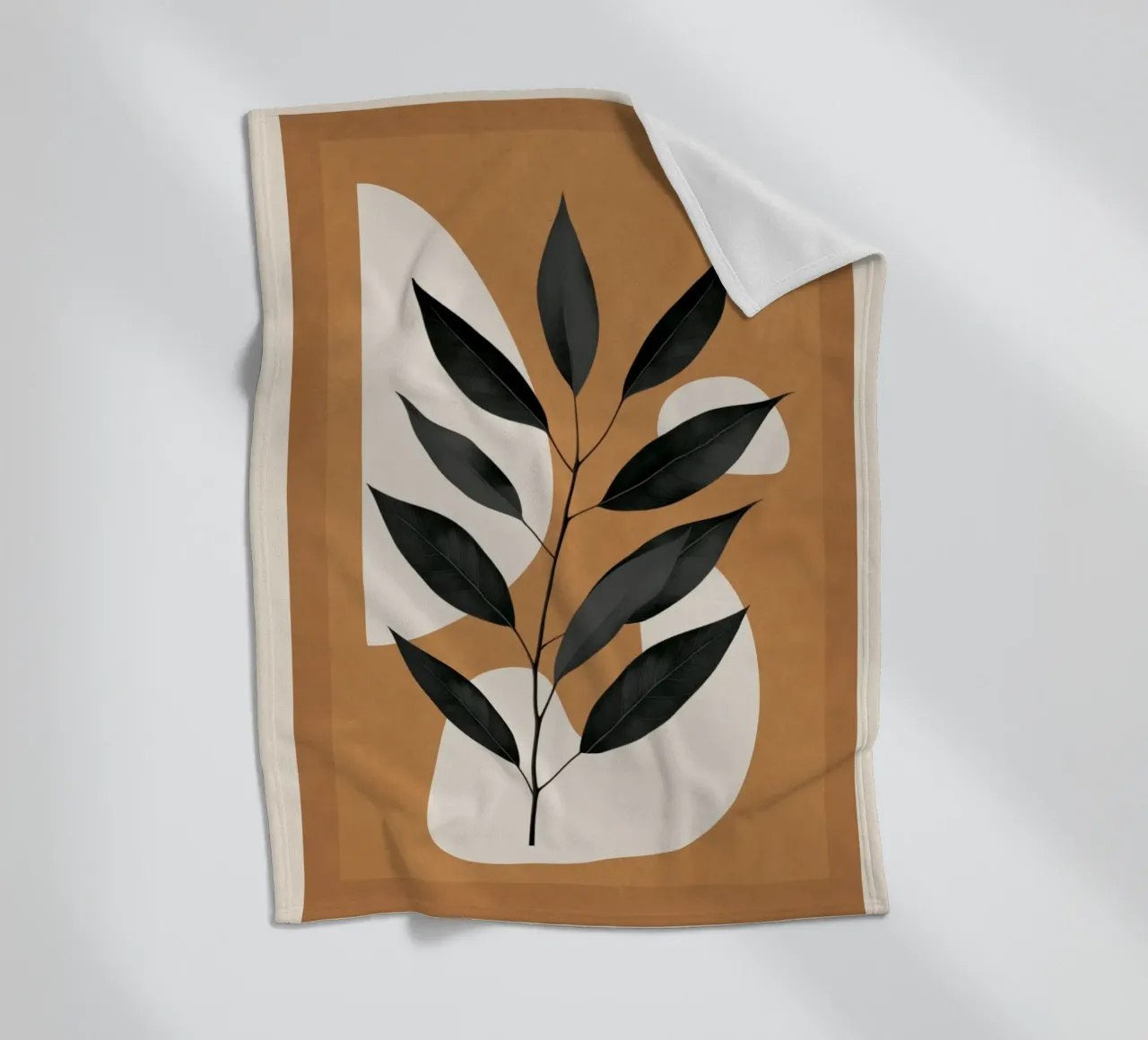 Minimalist Abstract Art Branch 4 coperta in pile da Nadjaa