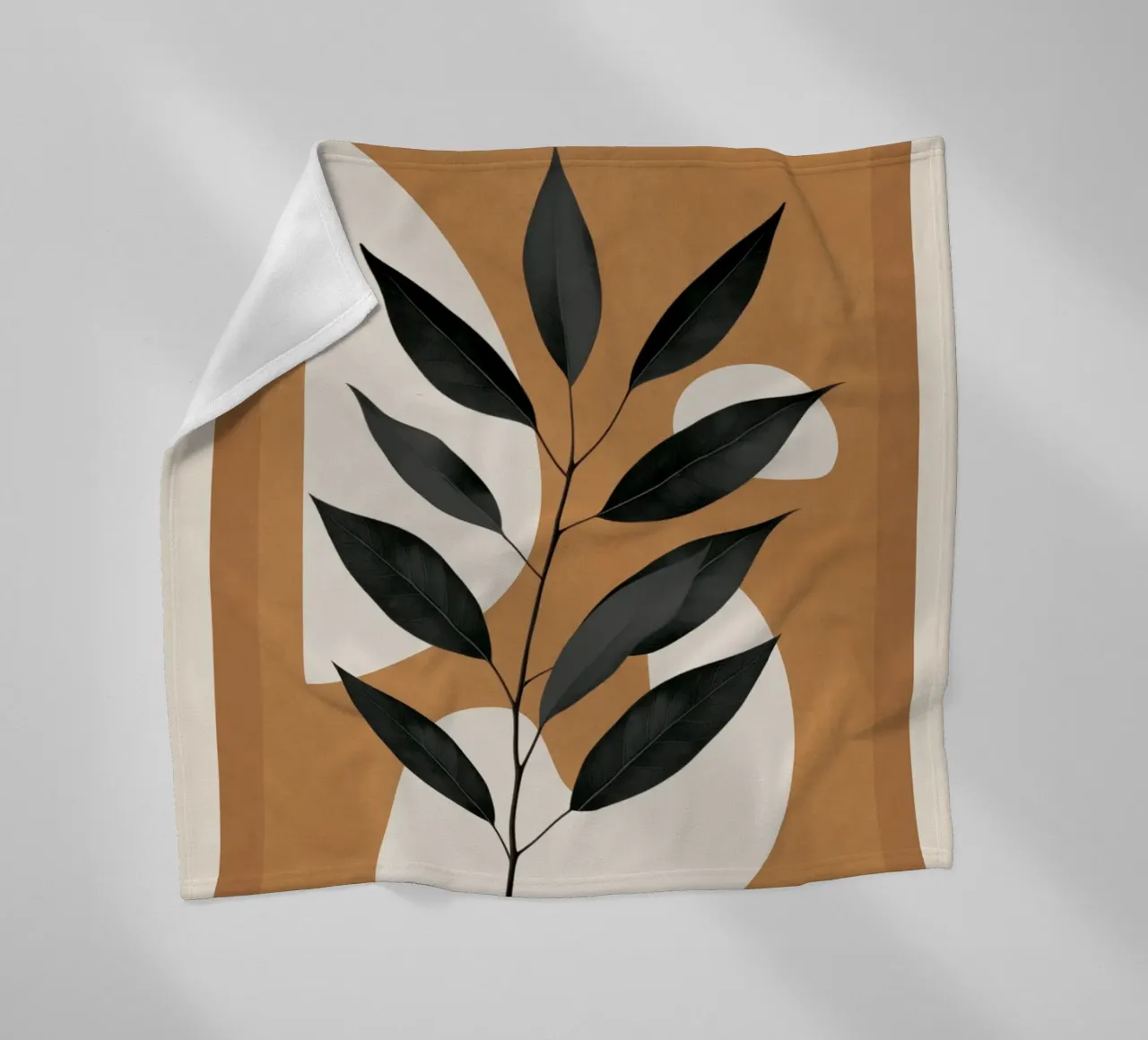 Minimalist Abstract Art Branch 4 coperta in pile da Nadjaa