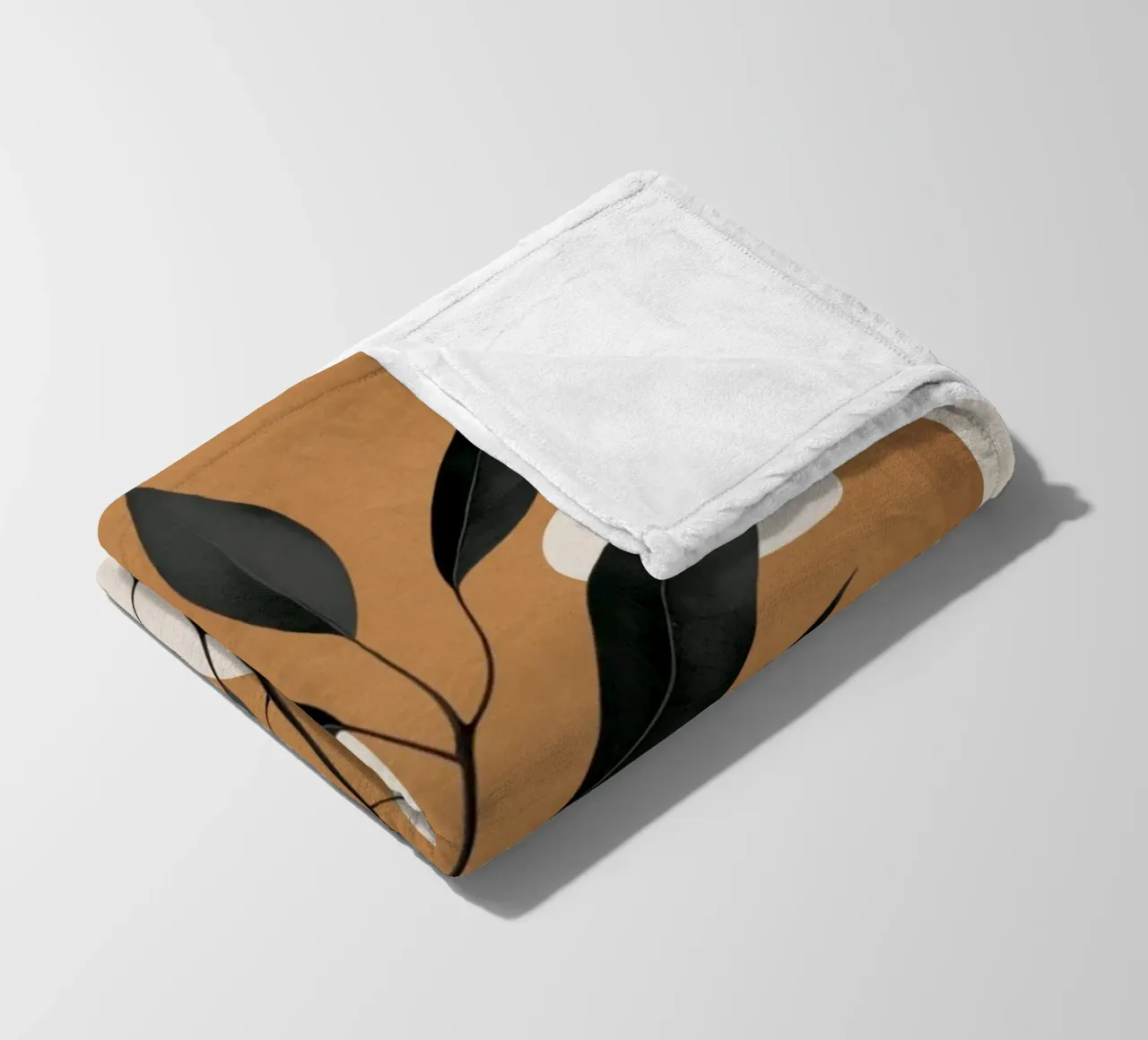 Minimalist Abstract Art Branch 4 coperta in pile da Nadjaa