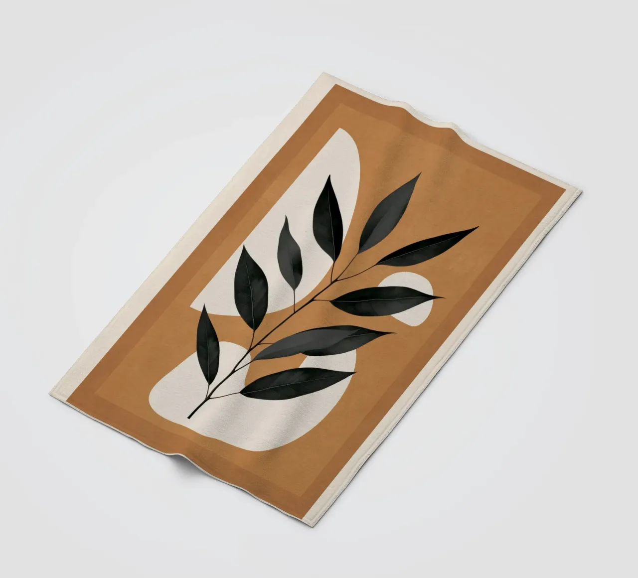 Minimalist Abstract Art Branch 4 coperta in pile da Nadjaa