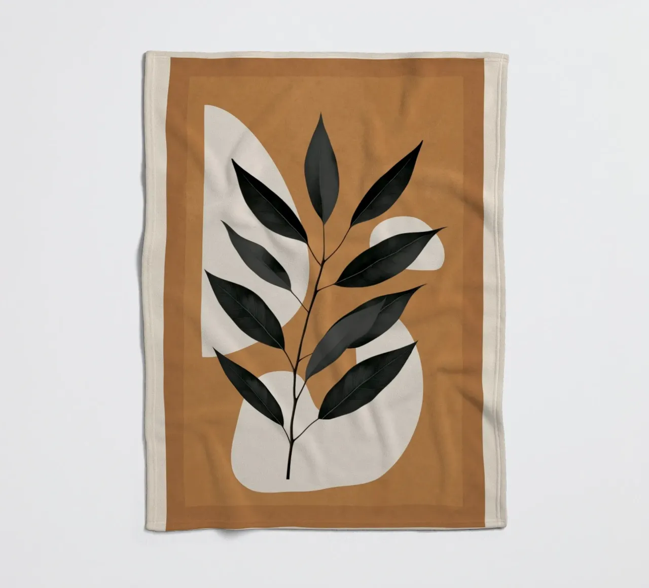 Minimalist Abstract Art Branch 4 coperta in pile da Nadjaa