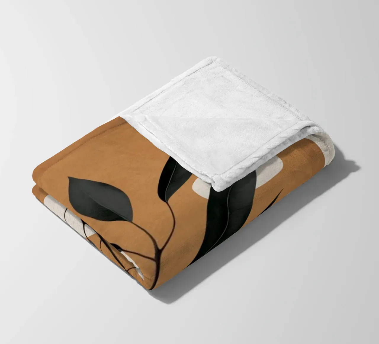 Minimalist Abstract Art Branch 4 coperta in pile da Nadjaa