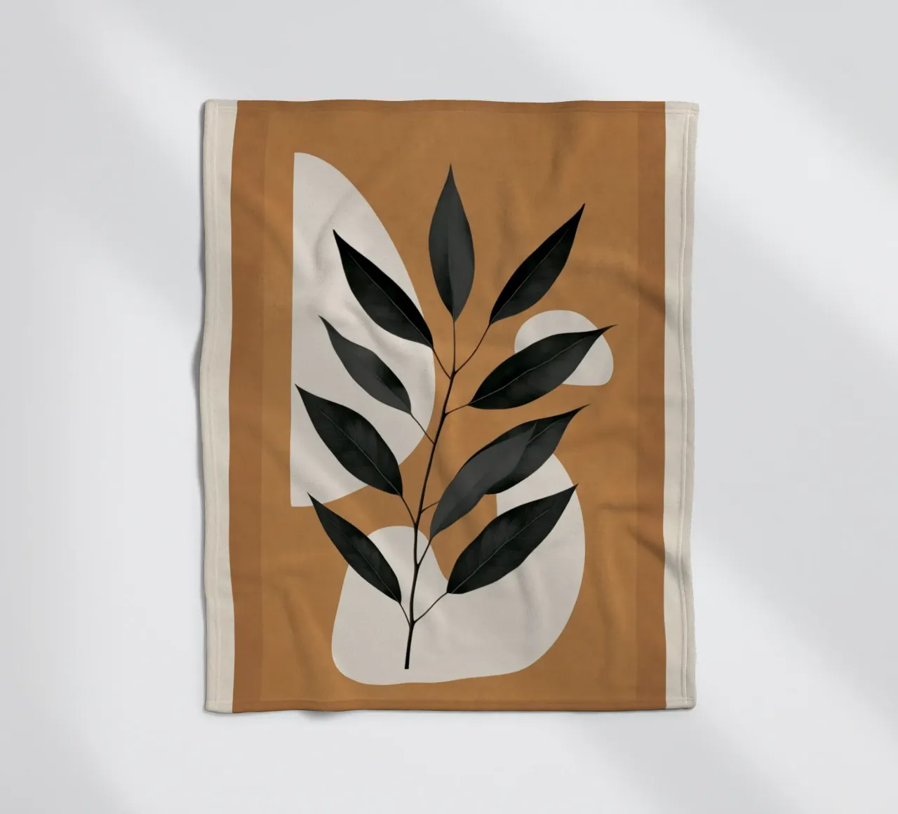 Minimalist Abstract Art Branch 4 coperta in pile da Nadjaa