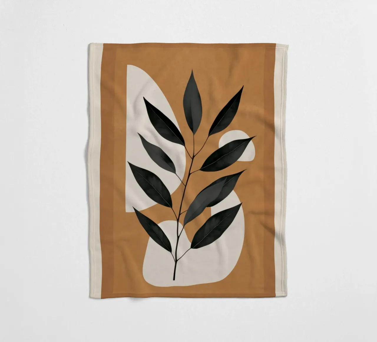 Minimalist Abstract Art Branch 4 coperta in pile da Nadjaa