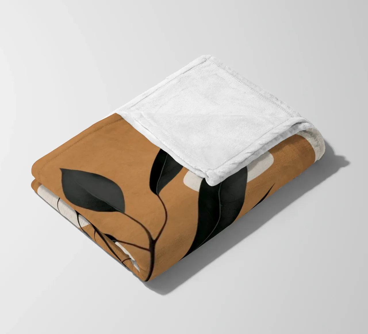 Minimalist Abstract Art Branch 4 coperta in pile da Nadjaa