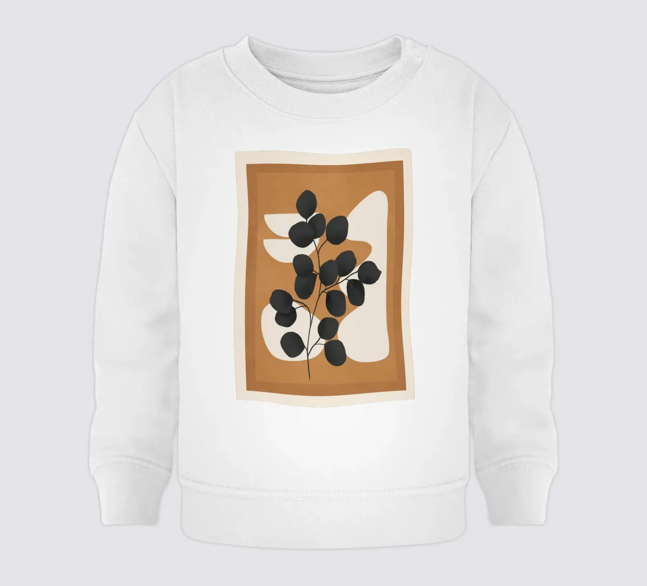 Minimalist Abstract Art Branch 5 felpa neonato da Nadjaa