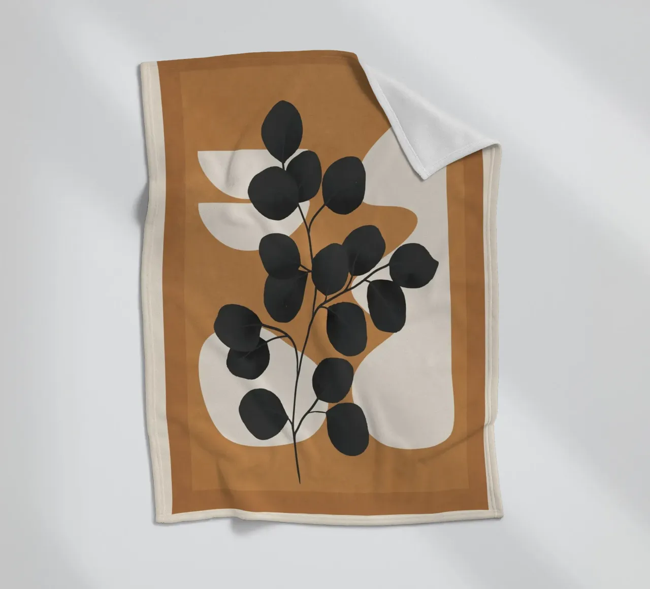 Minimalist Abstract Art Branch 5 coperta in pile da Nadjaa