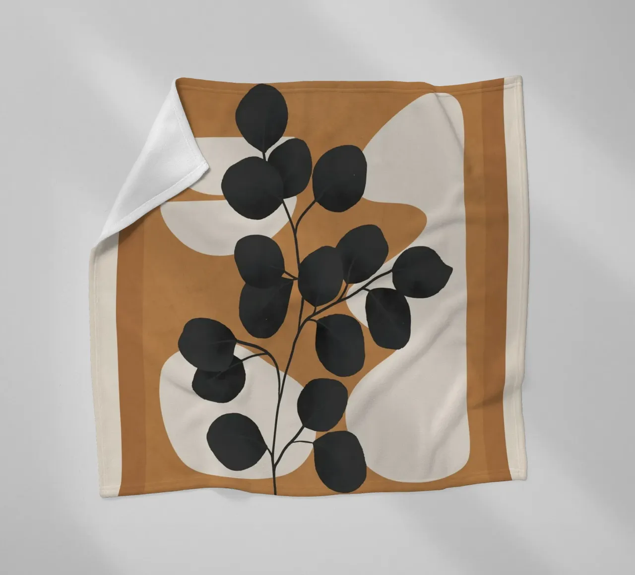 Minimalist Abstract Art Branch 5 coperta in pile da Nadjaa