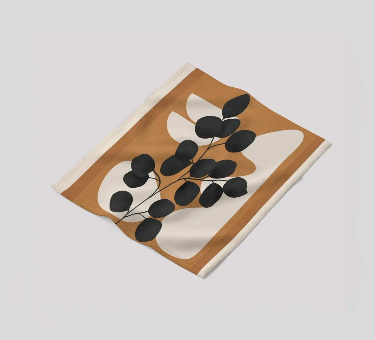 Minimalist Abstract Art Branch 5 coperta in pile da Nadjaa