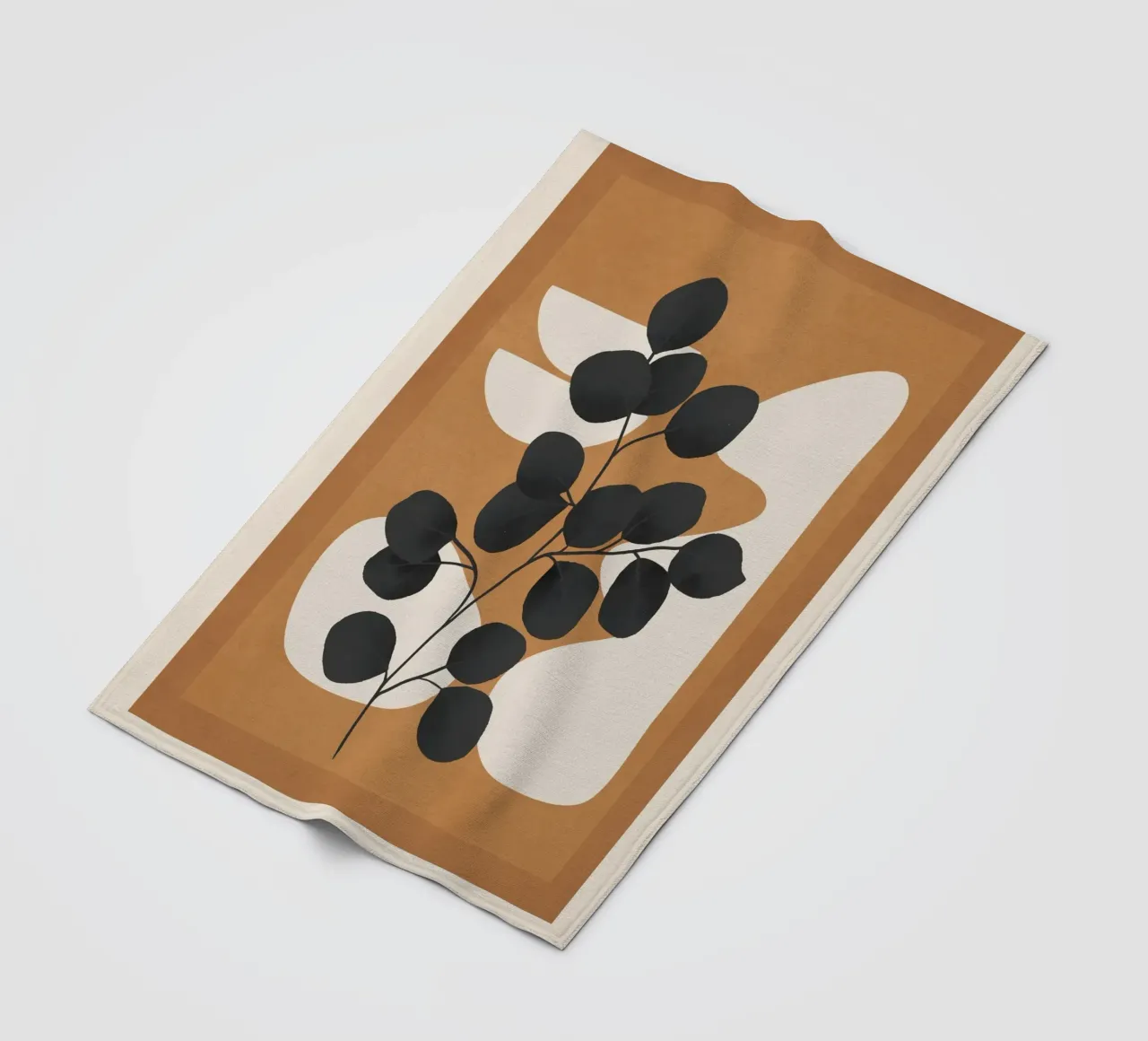 Minimalist Abstract Art Branch 5 coperta in pile da Nadjaa