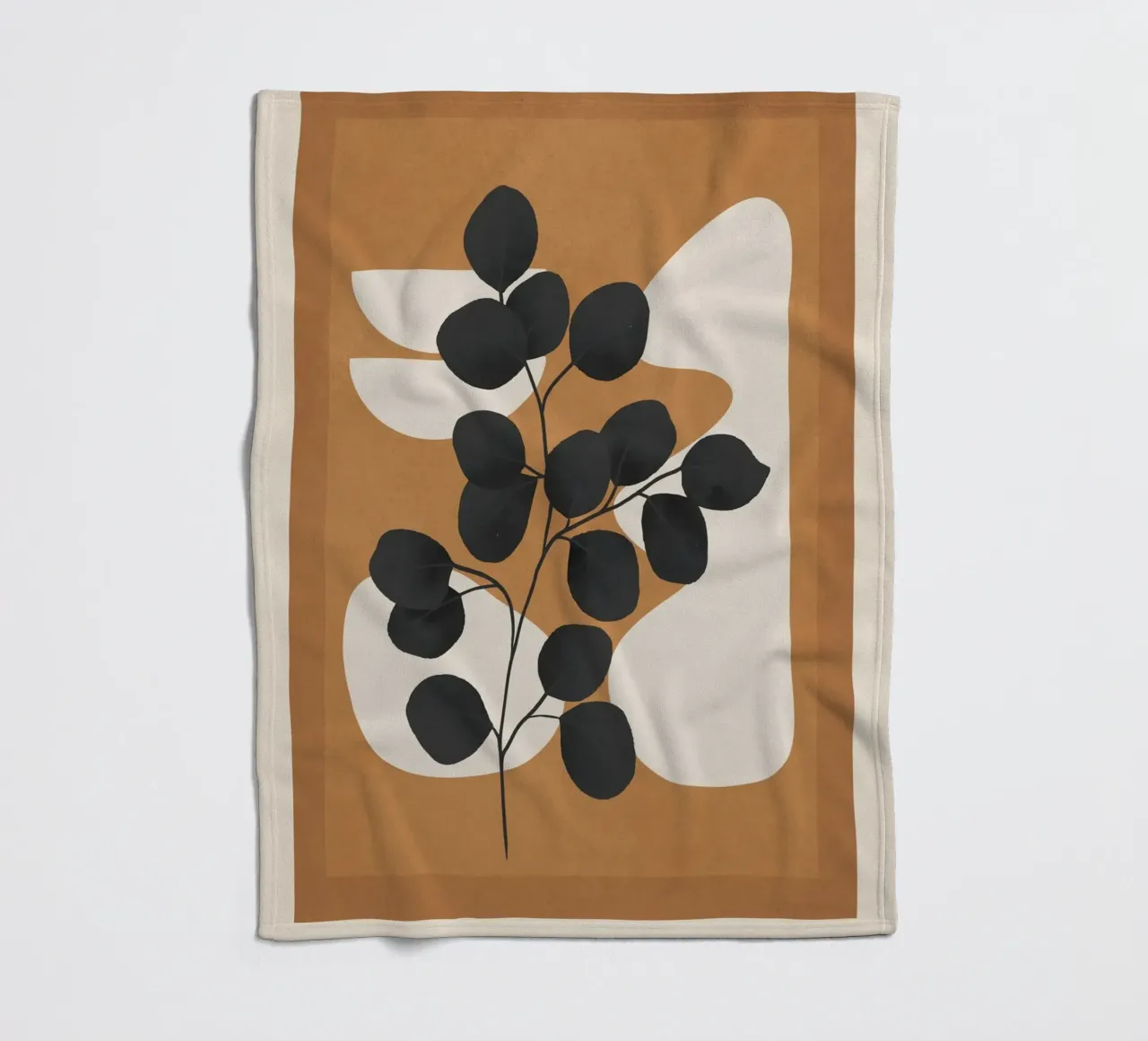 Minimalist Abstract Art Branch 5 coperta in pile da Nadjaa