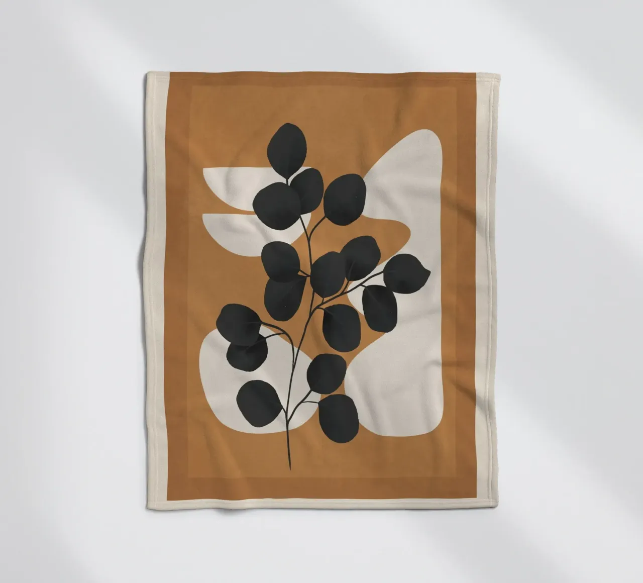 Minimalist Abstract Art Branch 5 coperta in pile da Nadjaa