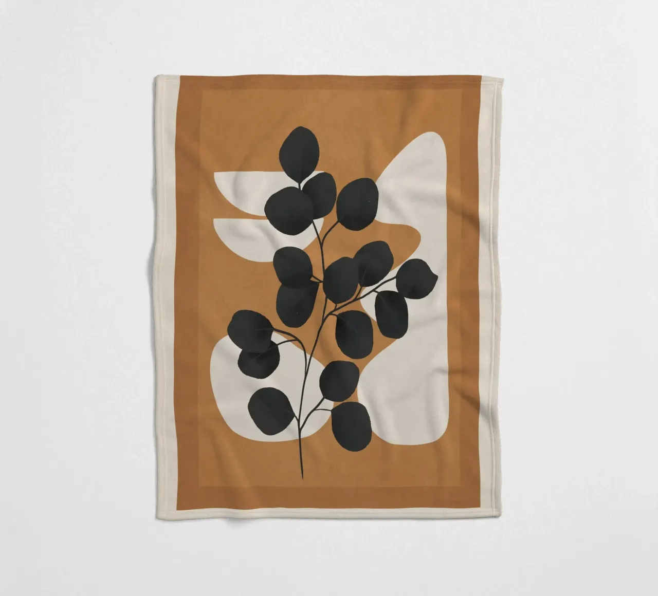 Minimalist Abstract Art Branch 5 coperta in pile da Nadjaa