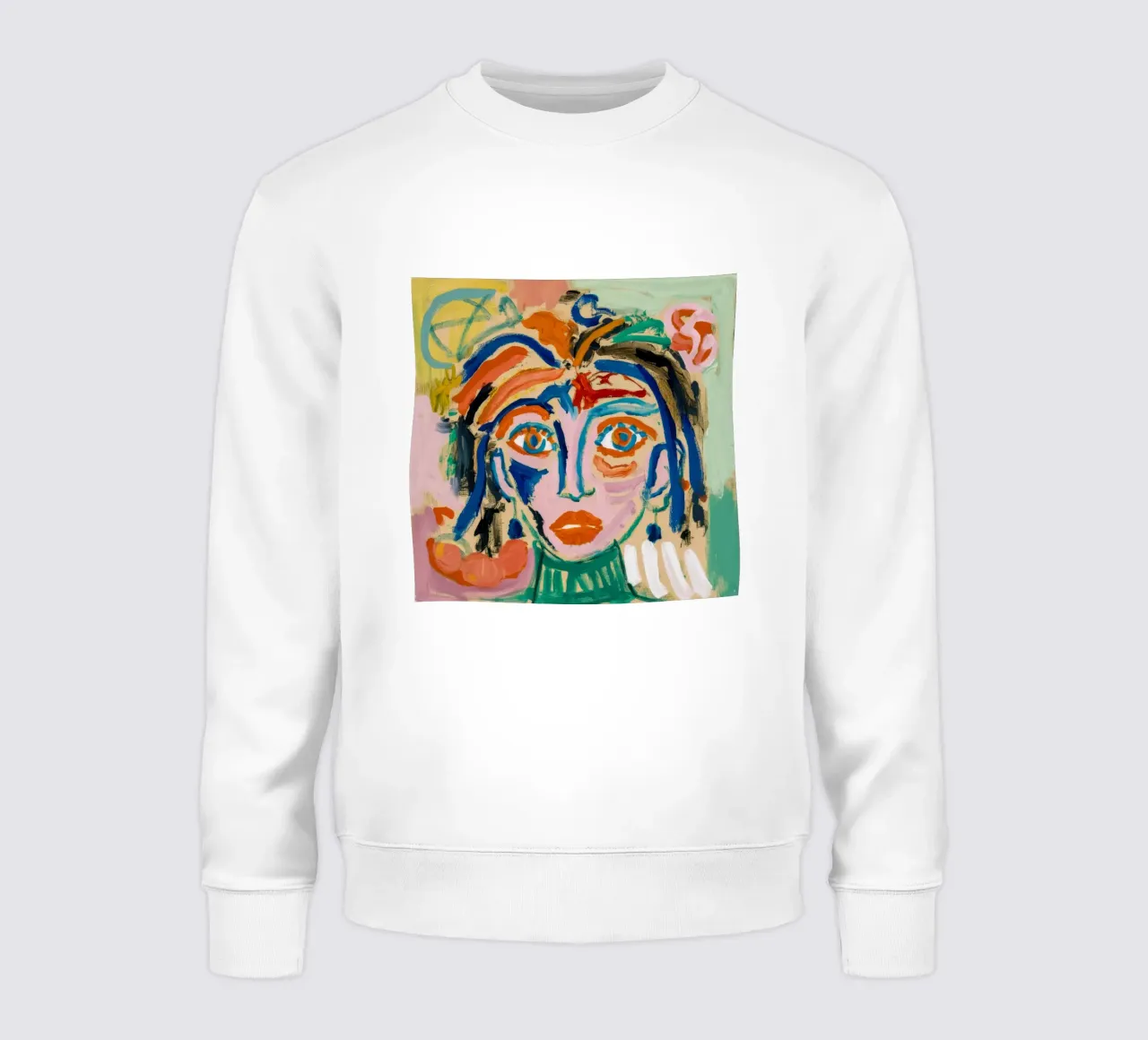 Colorful Whimsical Character sweatshirt by Lunar Templar