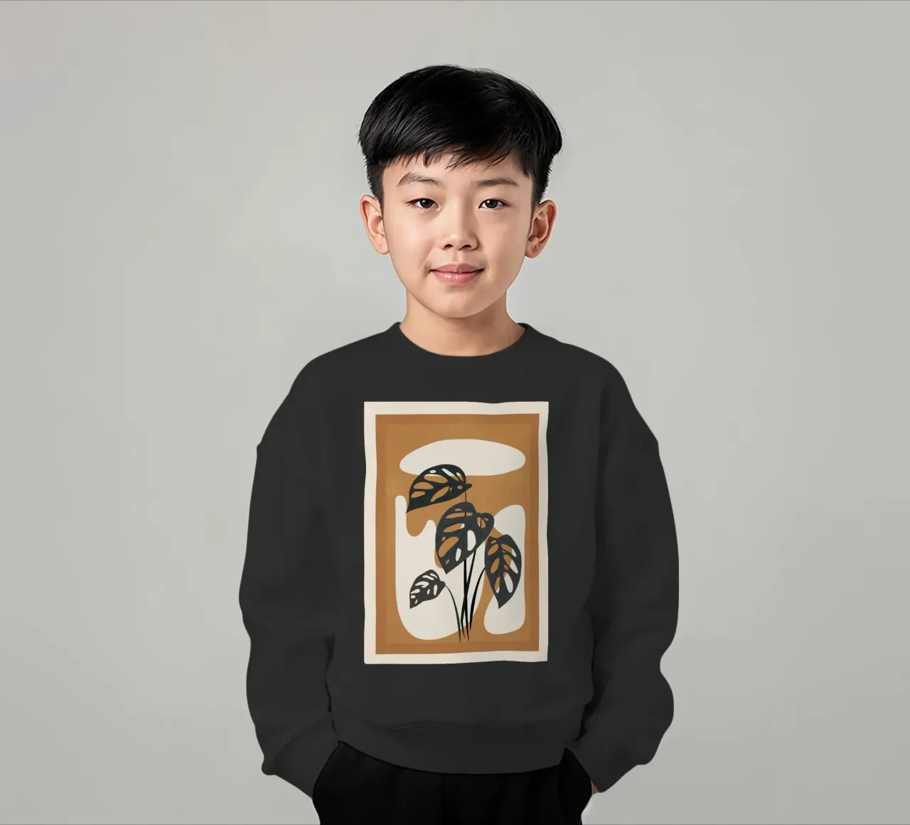 Minimalist Abstract Art Branch 6 felpa bambino da Nadjaa