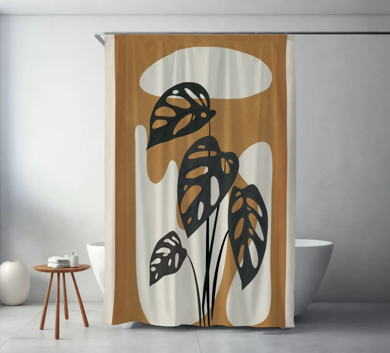 Minimalist Abstract Art Branch 6 tenda da doccia da Nadjaa